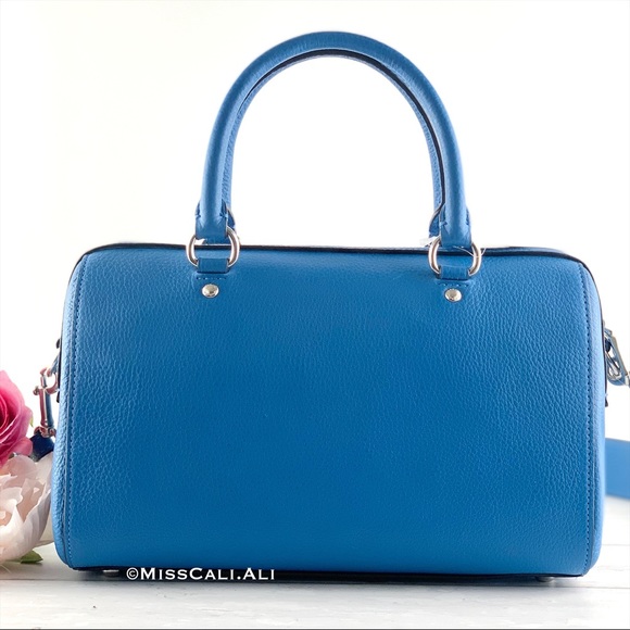 NWT COACH X Peanuts Rowan Satchel Snoopy Print Bag +Charlie Brown Charm Keychain - Picture 12 of 16